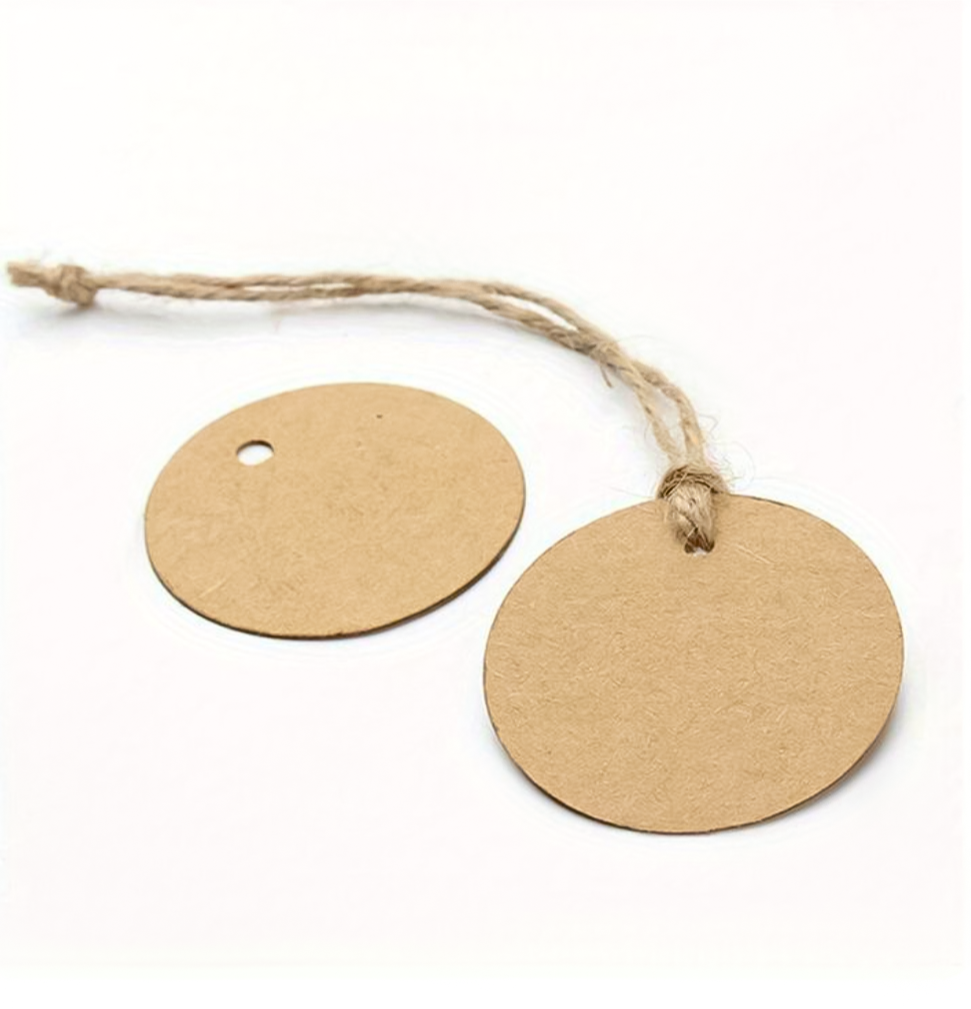 Etiqueta Kraft Redonda
